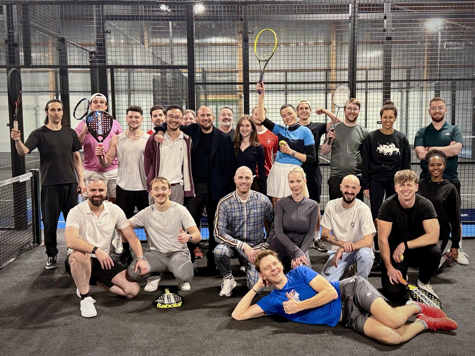 Gruppenfoto Unternehmer-Padel